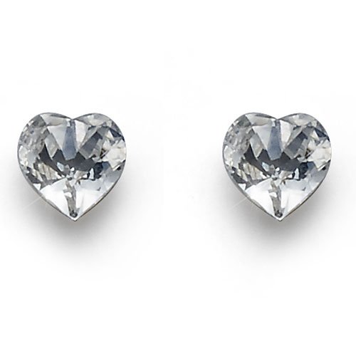 Uhani s kristali Swarovski Oliver Weber Heart Crystal