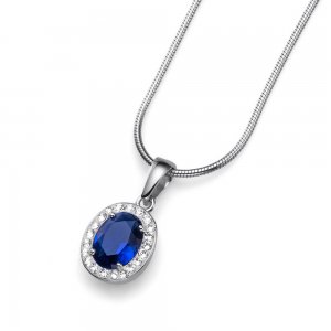 Obesek s kristali Swarovski Oliver Weber Pure Blue 61109BLU