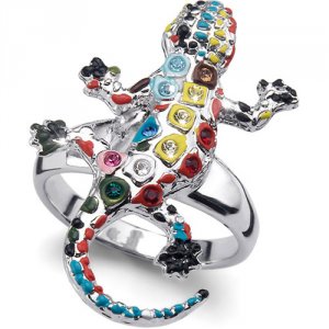 Prstan s kristali Swarovski Oliver Weber Gaudi Drac 41110R