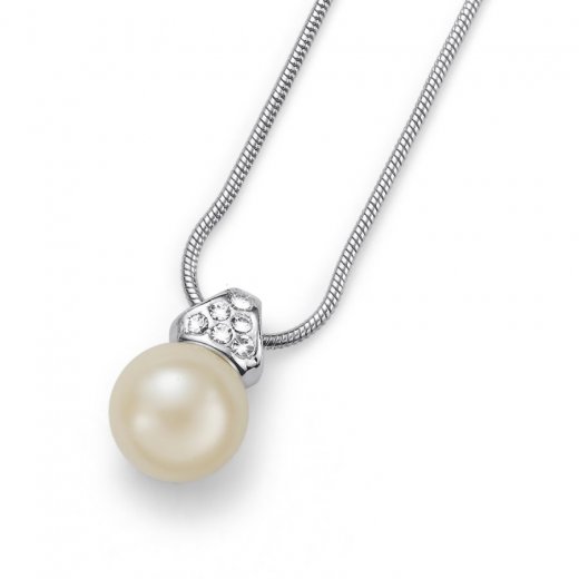 Obesek s kristali Swarovski Oliver Weber Lucent Creme 11618-CRE