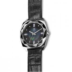 Ženska ura s kristalmi Swarovski Oliver Weber Samara Steel Black 65038-BLA