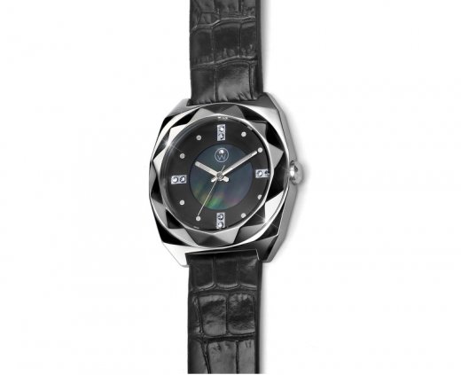 Ženska ura s kristalmi Swarovski Oliver Weber Samara Steel Black 65038-BLA