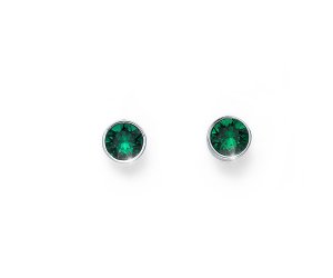 Uhani s kristali Swarovski Oliver Weber Uno Emerald