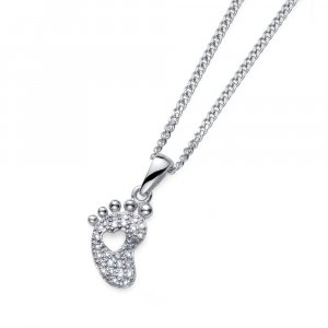 Srebrni obesek s kristali Swarovski Oliver Weber Pace crystal