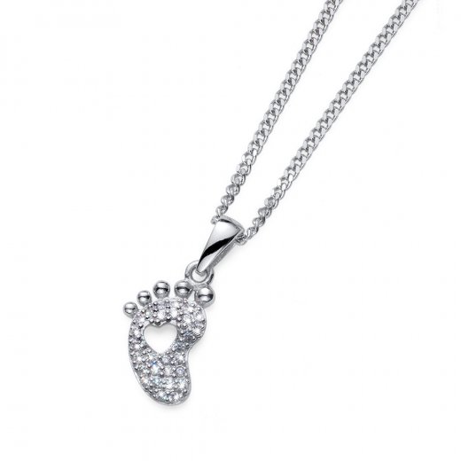 Srebrni obesek s kristali Swarovski Oliver Weber Pace crystal