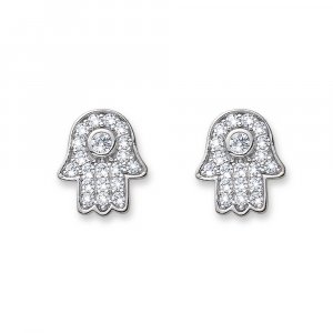 Uhani s kristali Swarovski Oliver Weber Brace CZ crystal WHI