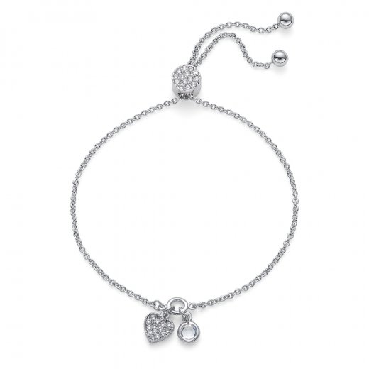 Zapestnica s kristali Swarovski Oliver Weber Maybe crystal