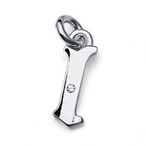 Srebrni obesek s kristali Swarovski Oliver Weber Fondly "L"