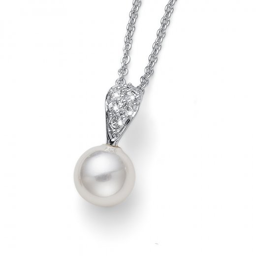 Obesek s kristali Swarovski Oliver Weber Pearl simple CRY