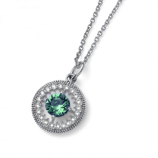 Obesek s kristali Swarovski Oliver Weber Own emerald