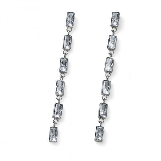 Uhani s kristali Swarovski Oliver Weber Speculate white