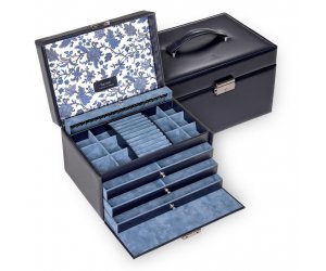 Škatlica za nakit Sacher Jasmin/Florage, modra