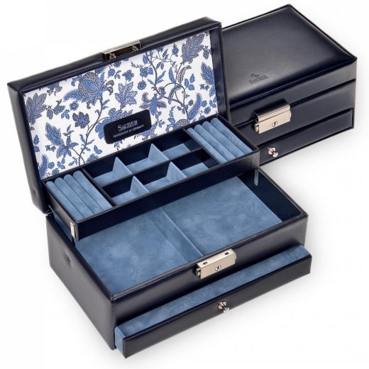Škatla za nakit Sacher Helen/Florage, modra