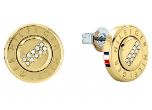 Uhani TOMMY HILFIGER Gold-tone Engraved 2780646